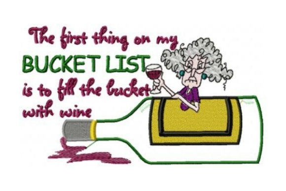 Fill the Bucket with Wine Embroidery Design