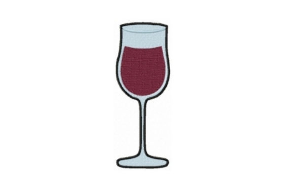 Red Wine Glass Flared: A Holiday Embroidery Must-Have
