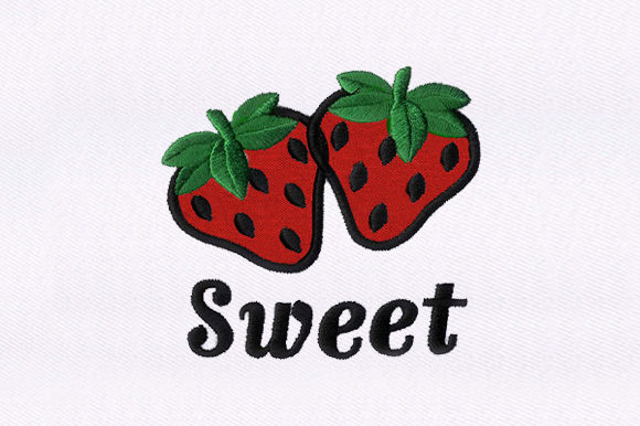 Strawberries: A Designer's Review for Boutique Sweatshirt Embroidery